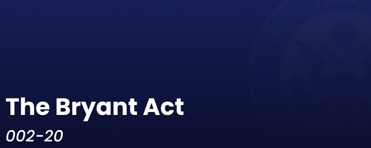 More information about "The Bryant Act of 2021 [002-20]"