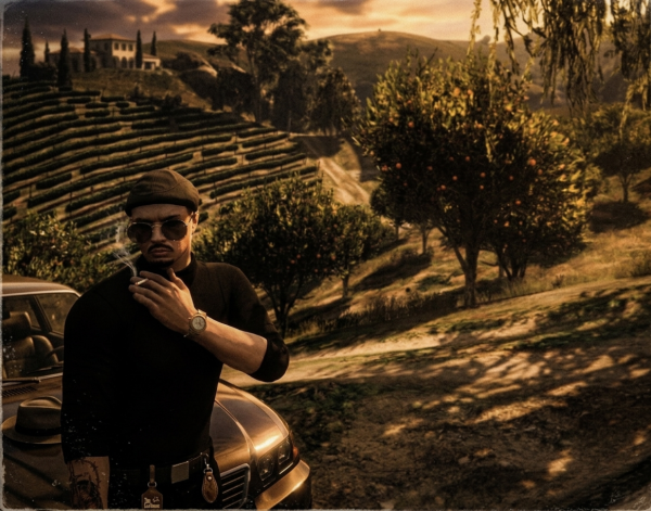 Vero Marconi pri vínovom poli...